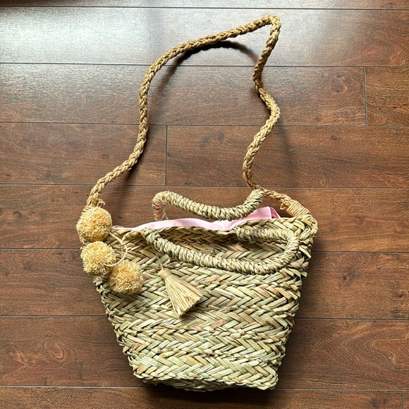 Poppy & Peonies The Soleil Beach Straw Bag MINI - Picture 2 of 4